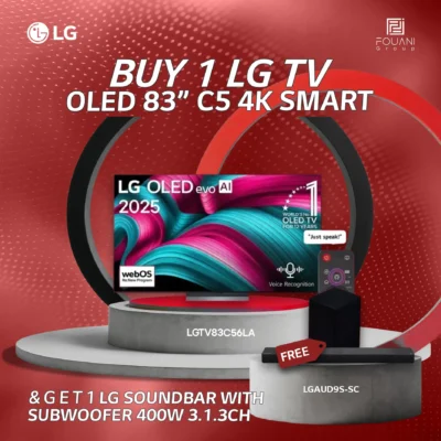 LG TV OLED 83 Inch C5 4K Smart TV AI Magic Remote webOS25
