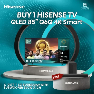 Hisense TV QLED 85 Inch Q6Q 4K Smart