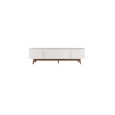 Provincia Flynt TV Stand 1.84m (Off White Matte/Natural)