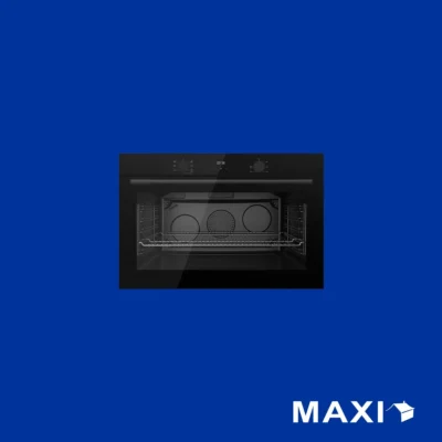 Maxi Electric Built-in Oven 90CM (QX97BLD) Black Glass