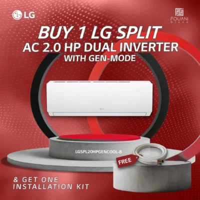 LG Split AC 2.0 HP Dual Inverter with Gen-mode