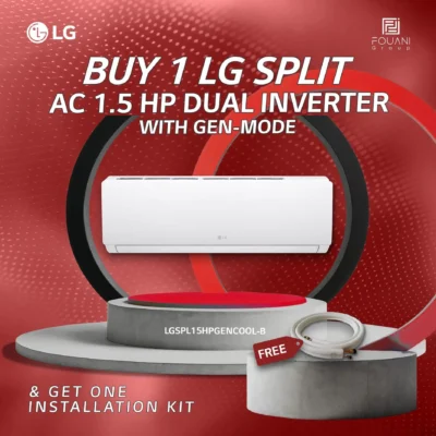 LG Split AC 1.5 HP Dual Inverter with Gen-mode