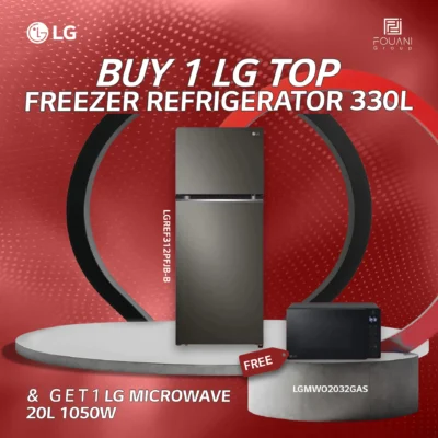 LG Top Freezer Refrigerator 330L  (GN-B312PFJB)